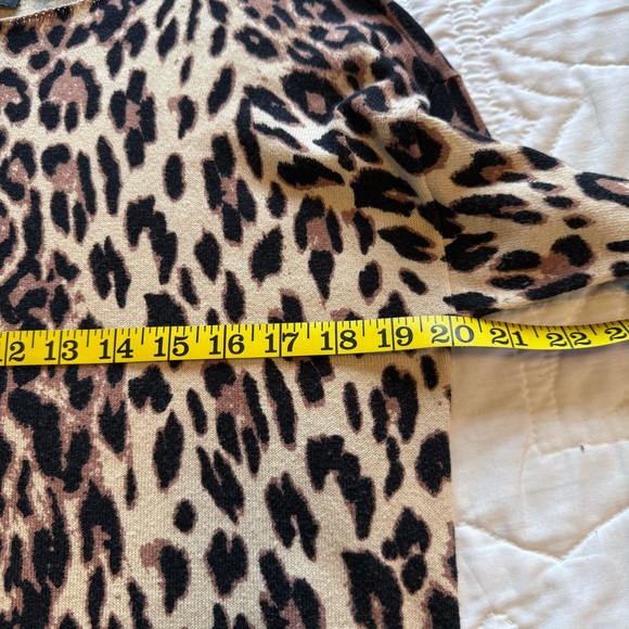 INC International Concepts Animal Leopard Print lightweight sweater sz small - Picture 4 of 8